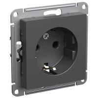AtlasDesign базальт розетка скрытая 1-мест заземление IP20 