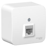 купить Бланка белый розетка RJ45 открытая 1-ая   в Пензе Бланка белый розетка RJ45 открытая 1-ая