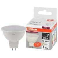 Лампа свд GU5.3 7Вт 3000К 560лм MR16 матовая  Osram LED Value 