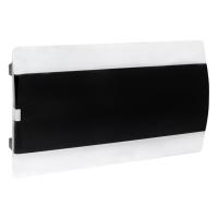 Бокс 18мод встраиваемый белый черная прозрачная дверь IP41 SlimBox EKF