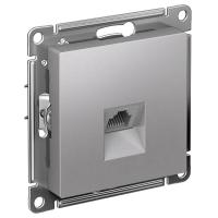 AtlasDesign алюминий розетка RJ45 скрытая 1-ая  