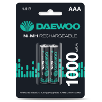 купить Аккумулятор AAA(мизинчик) 1000mAh 1,2В BL2 Daewoo в Пензе Аккумулятор AAA(мизинчик) 1000mAh 1,2В BL2 Daewoo