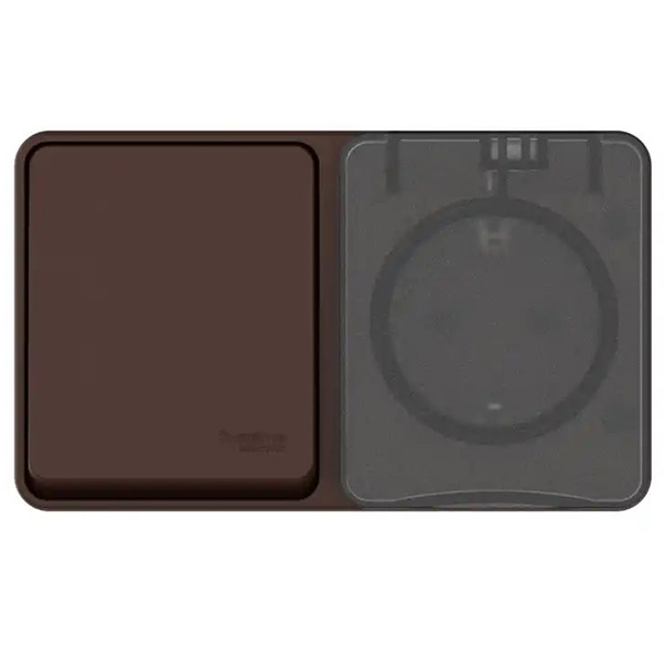 AtlasDesign Profi54 коричневый блок Р+В1кл открытая горизонтально заземление шторки IP54