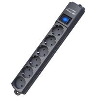купить Фильтр сетевой 6-мест 5м ПВС 3*1,5 графит выкл Pilot S-max, 3,5кВт в Пензе Фильтр сетевой 6-мест 5м ПВС 3*1,5 графит выкл Pilot S-max, 3,5кВт