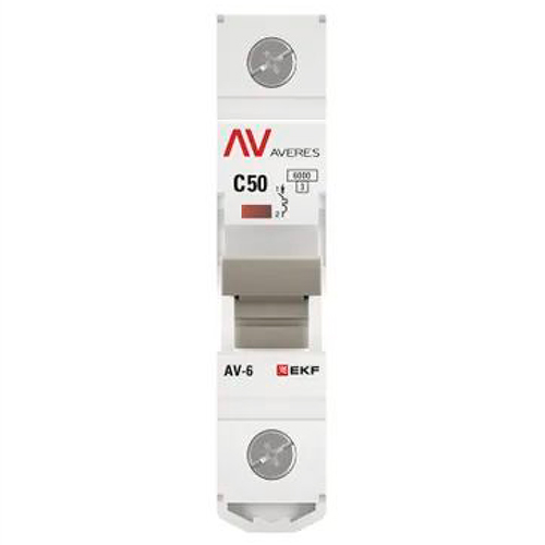 купить Автомат 1Р 50А C 6кА AV-6 EKF Averes  в Пензе Автомат 1Р 50А C 6кА AV-6 EKF Averes