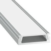 купить Профиль накладной 24*6*2000мм ViaSvet крепеж 4шт+заглушки 2шт в Пензе Профиль накладной 24*6*2000мм ViaSvet крепеж 4шт+заглушки 2шт