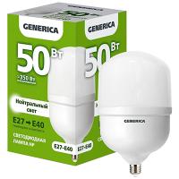 Лампа свд E27/Е40 50Вт 4000К 5000лм HP цилиндр матовый Generica 
