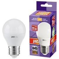 купить Лампа шар свд Е27 11Вт 3000К 950лм G45 матовый Jazzway в Пензе Лампа шар свд Е27 11Вт 3000К 950лм G45 матовый Jazzway