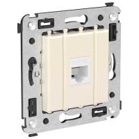 купить Аванти ванильная дымка розетка RJ45 скрытая 1-ая без шторки в Пензе Аванти ванильная дымка розетка RJ45 скрытая 1-ая без шторки
