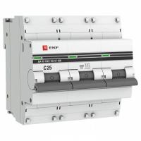 купить Автомат 3Р 25А C 10кА ВА47-100 EKF в Пензе Автомат 3Р 25А C 10кА ВА47-100 EKF