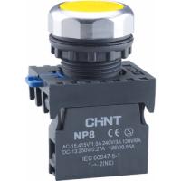 купить Кнопка упр. NP8-10BND/5 подсветка, самовозв, желтый, AC110-230В(LED), 1НО, IP65 (R) в Пензе Кнопка упр. NP8-10BND/5 подсветка, самовозв, желтый, AC110-230В(LED), 1НО, IP65 (R)