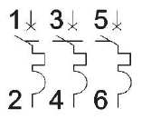 купить Автомат 3Р 63А C 10кА ВА-201 DEKraft в Пензе Автомат 3Р 63А C 10кА ВА-201 DEKraft