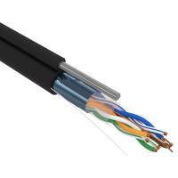 купить FTP 4*2*0,52 Cat5e черный полиэтилен кабель наружный Rexant /(305м) на ТРОСУ катушка в Пензе FTP 4*2*0,52 Cat5e черный полиэтилен кабель наружный Rexant /(305м) на ТРОСУ катушка