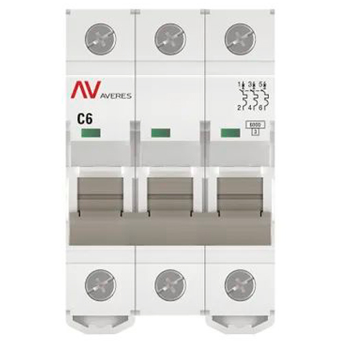 купить Автомат 3Р 6А C 6кА AV-6 EKF Averes  в Пензе Автомат 3Р 6А C 6кА AV-6 EKF Averes