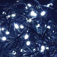 купить Гирлянда нить 5м белый 50свд с контроллером IP20 зеленый провод 8реж в Пензе Гирлянда нить 5м белый 50свд с контроллером IP20 зеленый провод 8реж