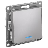 AtlasDesign алюминий переключатель 1кл с подсветкой скрытая 10А IP20 