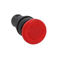 Кнопка SW2C-11MZ поворот. крас.грибок 1з+1р