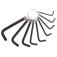 купить Набор ключей шестигранных 9 предметов Т10-Т50 TORX звезда на кольце Kranz в Пензе Набор ключей шестигранных 9 предметов Т10-Т50 TORX звезда на кольце Kranz