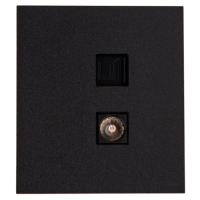 купить MIELE STRONG Розетка компьютерная RJ45 кат6 + TV с/у антрацит KRANZ в Пензе MIELE STRONG Розетка компьютерная RJ45 кат6 + TV с/у антрацит KRANZ