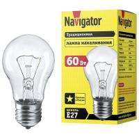купить Лампа накаливания E27 60Вт 710лм груша прозрачная Navigator в Пензе Лампа накаливания E27 60Вт 710лм груша прозрачная Navigator
