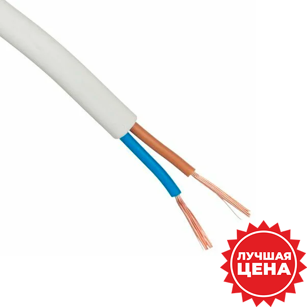 купить ШВВП 2*0,75 белый провод РЭМЗ ТМ /(100м) в Пензе ШВВП 2*0,75 белый провод РЭМЗ ТМ /(100м)