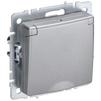 BRITE Роз. с з/к/ш с кр. 16А IP44 РСбш10-3-44-БрА алюм. IEK