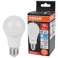 купить Лампа светодиодная 220В Е27 10Вт 6500К 800лм стандарт A60 матовая Osram LED Value black  в Пензе Лампа светодиодная 220В Е27 10Вт 6500К 800лм стандарт A60 матовая Osram LED Value black