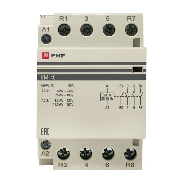 купить Контактор модульный 40А 230В 2НО 2НЗ 3мод КМ EKF PROxima в Пензе Контактор модульный 40А 230В 2НО 2НЗ 3мод КМ EKF PROxima