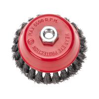 Щетка чашечная для УШМ 125мм М14 крученая Kranz