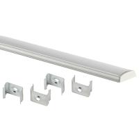 купить Профиль накладной серебристый анодированый 15*6,5*2000мм ЭРА гибкий, экран+заглушки+крепеж в Пензе Профиль накладной серебристый анодированый 15*6,5*2000мм ЭРА гибкий, экран+заглушки+крепеж