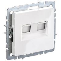 купить Брайт белый розетка RJ45 скрытая 2-ая Cat5е в Пензе Брайт белый розетка RJ45 скрытая 2-ая Cat5е