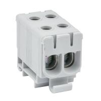 купить Клемма вводная DIN-рейка 50мм2 160А серый EKF двойная в Пензе Клемма вводная DIN-рейка 50мм2 160А серый EKF двойная