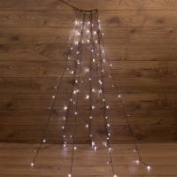 Гирлянда нить 1,5м белый 105свд с контроллером IP20 зеленый провод 8 режимов