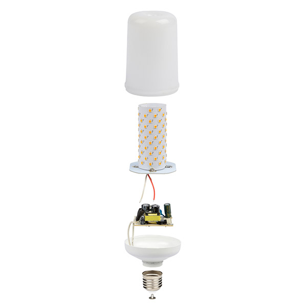 купить Лампа свд LED-L60-6W/Flame/E27/PLD01WH Uniel в Пензе Лампа свд LED-L60-6W/Flame/E27/PLD01WH Uniel