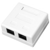 купить Рексант белый розетка RJ45 открытая 2-ая   в Пензе Рексант белый розетка RJ45 открытая 2-ая
