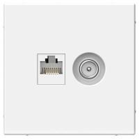 купить АртГэллери белый розетка RJ45+TV скрытая 2-ая  в Пензе АртГэллери белый розетка RJ45+TV скрытая 2-ая