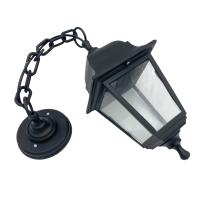 Светильник садово-парковый подвесной 60Вт E27 пластик черный IP44 4х гранный