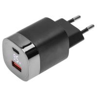 купить Устройство зарядное USB+Type C Rexant с дисплеем в Пензе Устройство зарядное USB+Type C Rexant с дисплеем