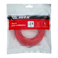 Леска для триммеров 2,4мм*15м витой квадрат MTX