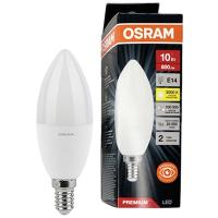 купить Лампа свеча свд Е14 10Вт 3000К 800лм B39 матовая Osram LED Value black в Пензе Лампа свеча свд Е14 10Вт 3000К 800лм B39 матовая Osram LED Value black