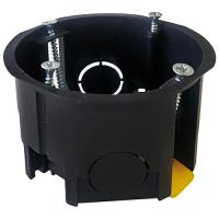 Коробка 68*45 круг гипсокартон IP20 чёрная PlexUp