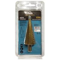 купить Сверло по металлу ступенчатое 4,0-32,0мм шаг 2мм HSS-TIN в Пензе Сверло по металлу ступенчатое 4,0-32,0мм шаг 2мм HSS-TIN