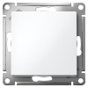 AtlasDesign белый выключатель кнопочный 1кл скрытая 10А IP20 
