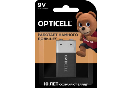 купить Батарейка Крона алкалиновая BL1 Opticell Basic  в Пензе Батарейка Крона алкалиновая BL1 Opticell Basic