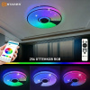 купить Светильник настенно-потолочный свд 60Вт RGB круг белый/хром  пульт ДУ Estares музыкальная, API в Пензе Светильник настенно-потолочный свд 60Вт RGB круг белый/хром  пульт ДУ Estares музыкальная, API