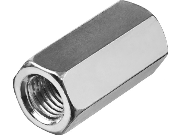 купить Гайка М10 соединительная цинк 2шт в Пензе Гайка М10 соединительная цинк 2шт