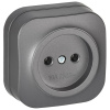 купить Глори сталь розетка открытая 1-мест IP20 в Пензе Глори сталь розетка открытая 1-мест IP20