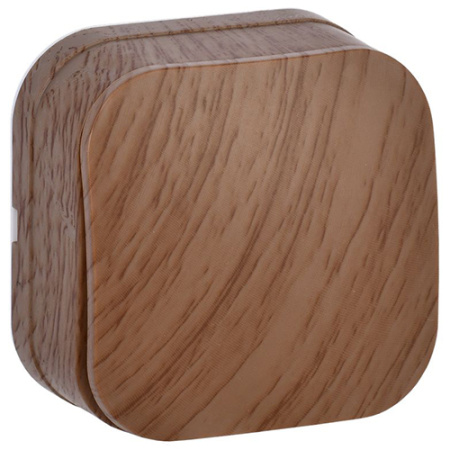 Глори дуб выключатель 1кл открытая 10А IP20  