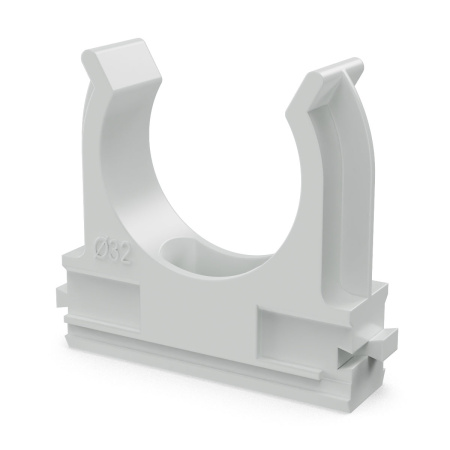 Держатель для трубы 32мм серый 25шт ПРОМРУКАВ 