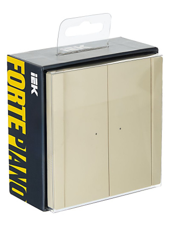 купить Фортепиано ваниль выключатель 2кл с подсветкой скрытая 10А IP20  в Пензе Фортепиано ваниль выключатель 2кл с подсветкой скрытая 10А IP20